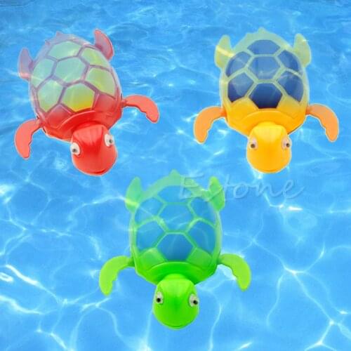 Wind Up piscine Jouet animal flottant Tortue For Baby enfant Kids Pool Bath Time L4MC