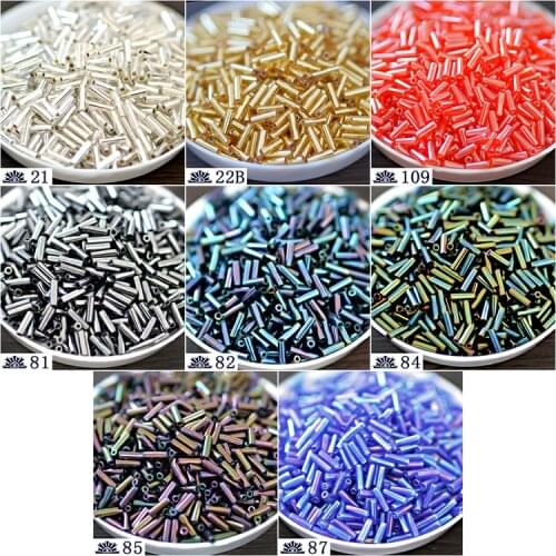 Japan TOHO 6mm tube beads, metal texture gold and silver, handmade beaded DIY ring 20g