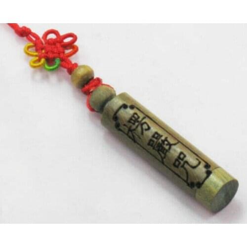 Green Sandalwood Tibetan Buddhism Scripture Amulet Pendant