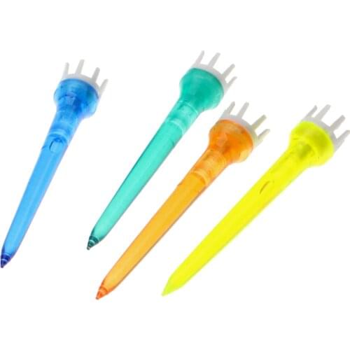 SURIEEN 100 PCS Plastic 78mm Golf TEES Golf Crown Booster Reduce Friction Tee Golfer Training Tees Golf Accessries Random Colors