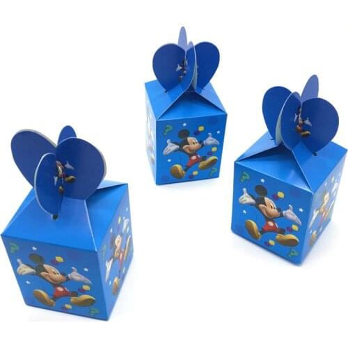 18/30/42/54 Pcs Mickey Mouse Theme Kids Happy Birthday Party Decorations Party Favors Kids Birthday Party Disposable Tableware