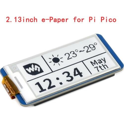 2.13 inch 250X122 E-Paper E-ink EPaper Display Screen Module Shield HAT for RPI Raspberry Pi Pico Board Accessories