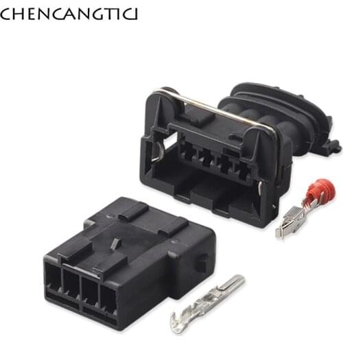 2 Sets 4 Pin Way Junior Power Timer Socket Plug O2 Sensor Ignition Coil Automotive Connector For Oxygen DJ7042Y-3.5-21 282192-1