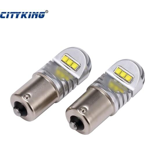 2pcs New design car led 1156 30w 6000K BA15S LED Fog Tail Turn S25 P21W Light R5W Bulb Lamp parking Reserve Lights car light