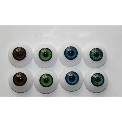 20/22MM Acrylic Eyeball for Reborn Babies Half Round Doll Eyes Different Color Blue Brown Green Doll Accessories Wholesale