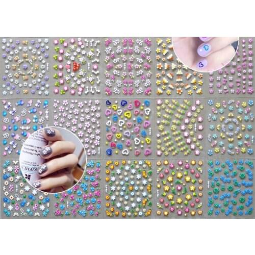 30pcs Flower floral nail art stickers roses lotus baroque nail wrap stencil manicure decal decoration (NTL-C)