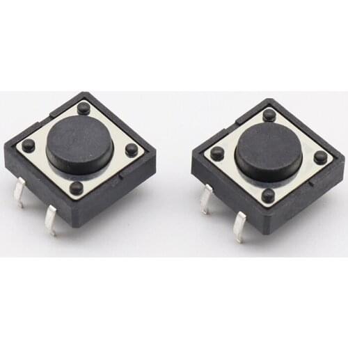 30pcs/lot 12x12x5MM 4PIN SMT G82 Tactile Tact Push Button Micro Switch Self-reset DIP Top Copper Free Shipping