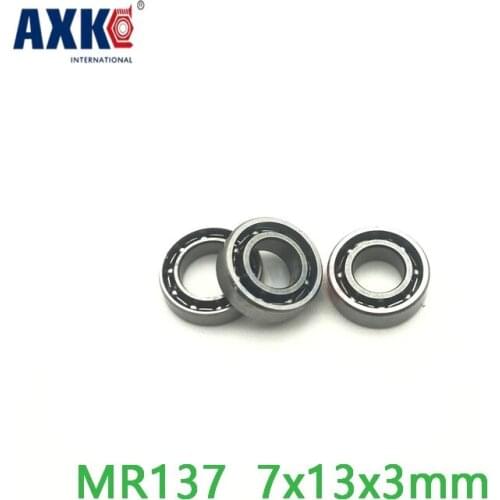 Axk Mr137 Open Bearing 10pcs/lot 7x13x3mm Thin Wall Deep Groove Ball Bearing Mr137 Miniature Open Bearing