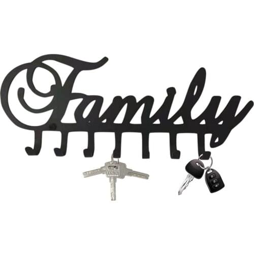 Key Holder Metal Wall Mounted Keys Hook Home Decor