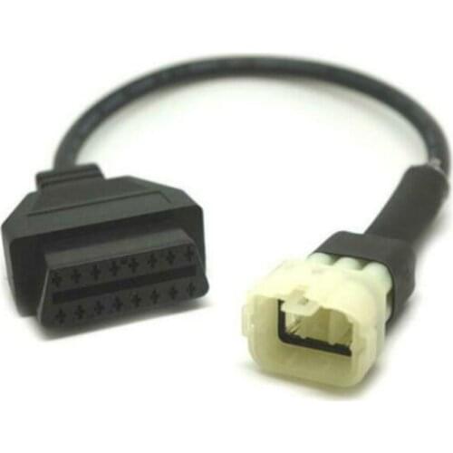 Motorcycle 6 Pin 4needles OBDII OBD2 Diagnostic Cable Adapter For Kawasaki