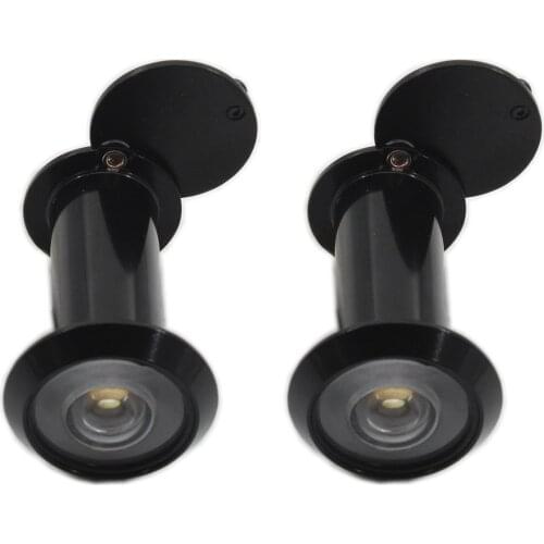 Door Viewer Peephole, Peep Hole Solid Brass 200-Degree Viewer with Heavy Duty Rotating Privacy Cover for 40-60mm Thickness Doors