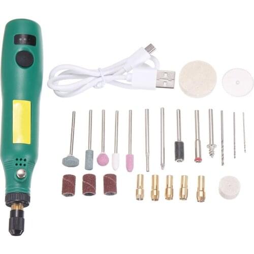 New Adjustable Speed Mini Drill Grinder Electric Nail Polishing Drill Tool Grinding Machine Set For Rotary Carving Manicure Nail