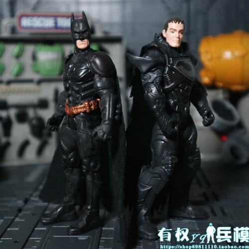 Bandai Justice League Batmans Harley Quinn Supermans Action Figure 1/18 Soldier Model Movable joints Toys