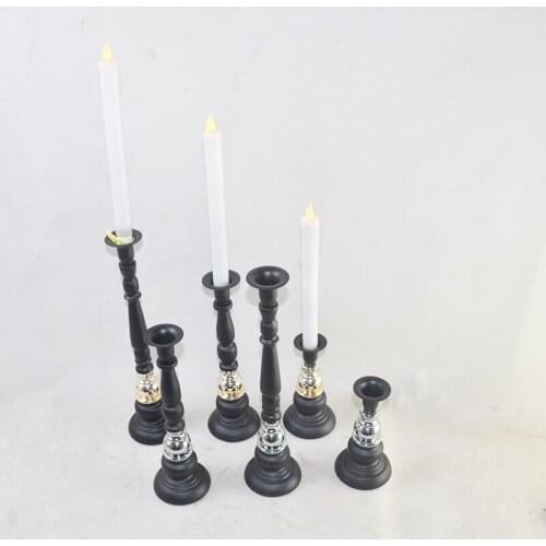 IMUWEN Metal Candle Holder Fashion Wedding Single Arm Candle Stand Exquisite Candlestick Pillar Table Home Decor