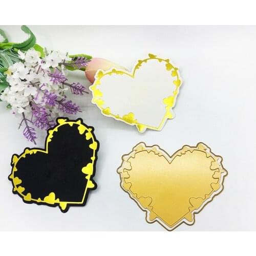 Julyarts Heart Flower Hot Foil Plate Metal Cutting Die For Scrapbooking Stencils Stamping Photo Album Card Die Cut Craft Dies