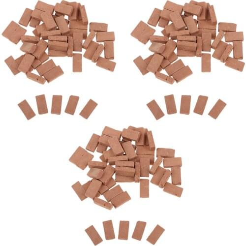 1/16 Scale Clay Red Bricks Model for Sand Armor Scenery Decoration 1.7x0.9cm