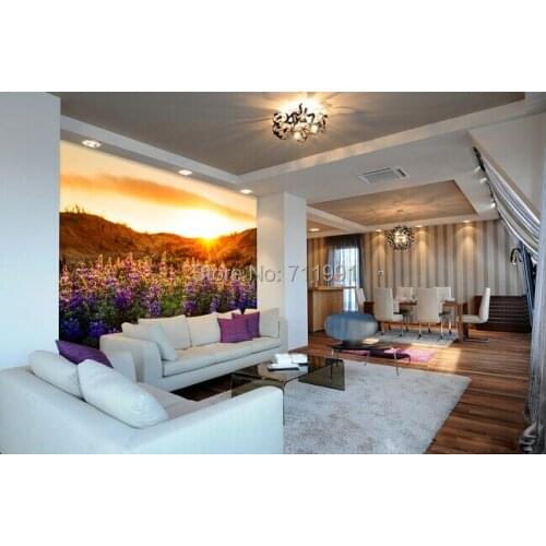 3 d large lavender pastoral landscape wallpaper, custom murals, the sitting room the bedroom TV setting wall papel DE parede