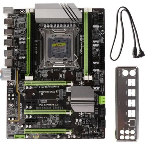 X79 Turbo moederbord LGA2011 USB3.0 SATA3 PCI-E NVME M.2 SSD ondersteuning REG ECC geheugen en Xeon E5 processor