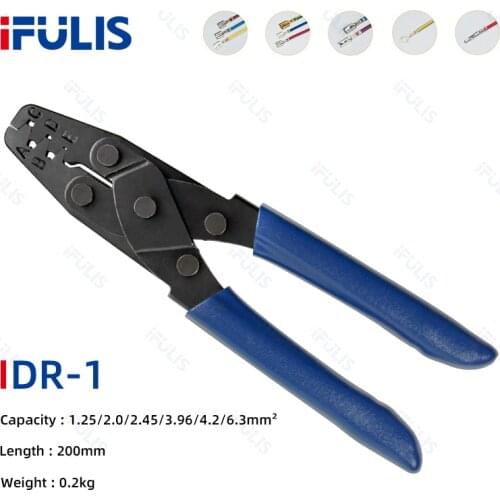DR-1/2 Crimper Plier Tool for Molex Style DELPHI AMP TYCO Terminals Open Barrel 22-10AWG 1.25/2.0/2.45/3.96/4.2/6.3mm2