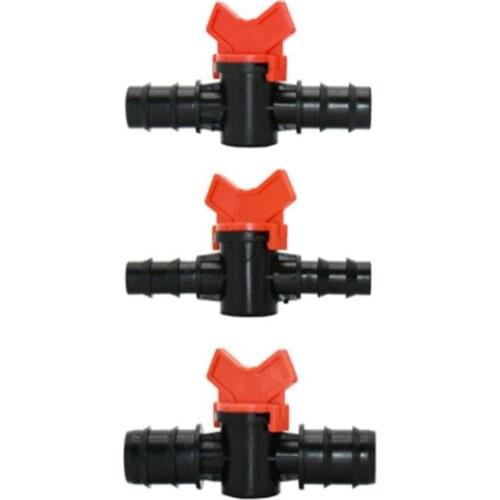 1PC 4 6 8 10 12 16 20 25mm Hose Barbed Two Way Straight Reducing Plastic Ball Valve Aquarium Garden Irrigation Water Flow Contro