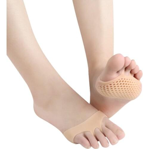 Silicone Honeycomb High Heel Shoes Pad Gel Insoles Forefoot Insoles Pad Breathable Health Care Shoe Insole Massage Shoe Inserts