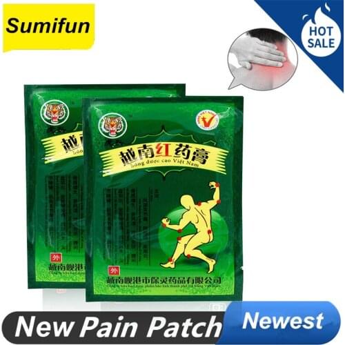 Vietnam Red Tiger Balm Pain Patch Chinese Herbal Medical Plaster Neck Arthritis Tiger plaster
