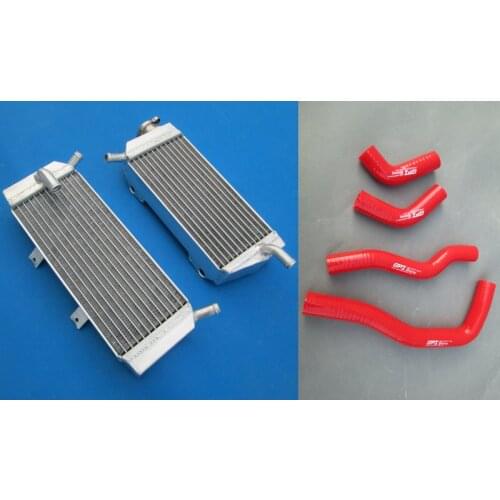 High Quality L&R Aluminum Radiator & Hose For HONDA CRF 450 X CRF450X 2005-2014 2006 2007 2008 2009 2010 2011 2012 2013 NEW