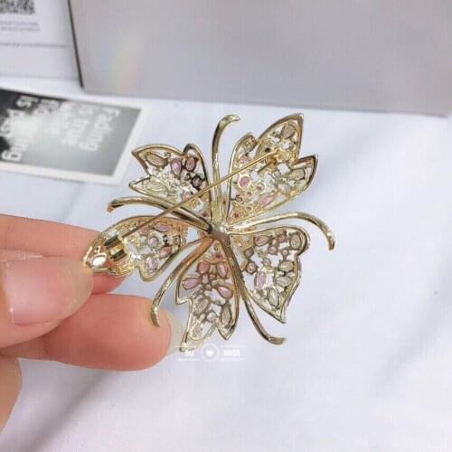 Free Shipping New Luxury High Quality Colorful Flower Brooches for Women AAA Zircon Jewelry Crystal Brooch and Pins For Gift