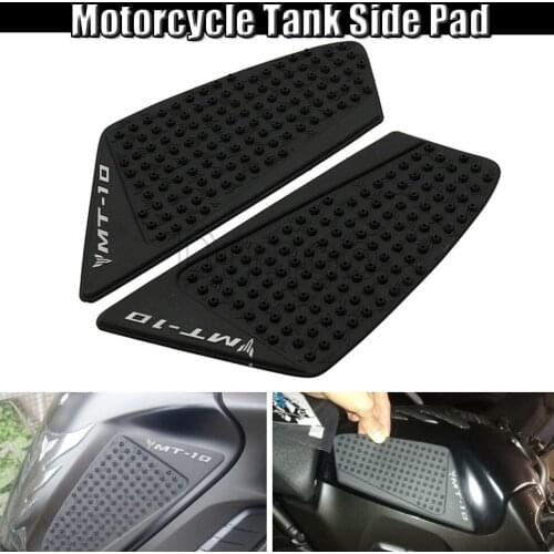 Motorcycle 1 Pair Protector Anti Slip Tank Pad Sticker Gas Knee Grip Traction Side Decal Cover For Yamaha MT10 2016-2019