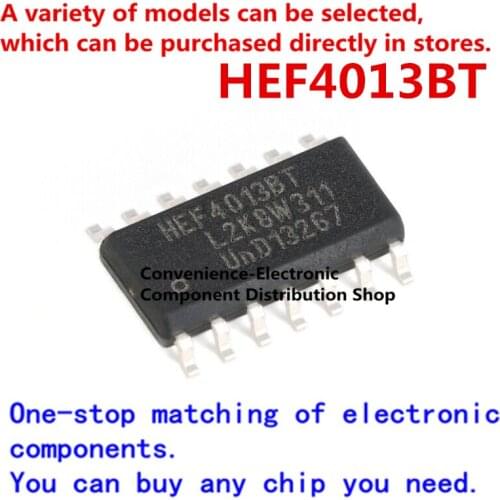10PCS/PACK Chip HEF4013BT,653 SMD HEF4013 SOIC-14 quad 2-input nor gate logic chip