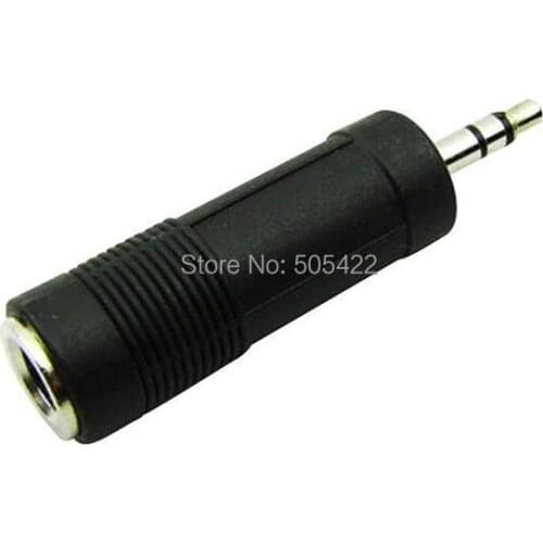 100PCS 6.5mm 1/4" Female to 3.5mm 1/8" Male Adapter Converter Stereo Headphones Headset Earphone Audio Adapter Wholesale