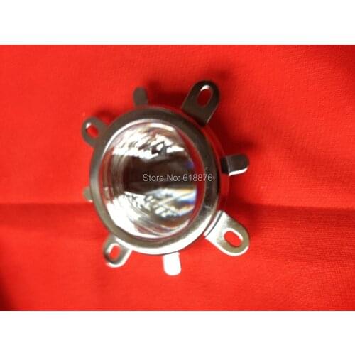 2pcs 44mm Lens + 50mm Reflector Collimator Base Housing + Fixed bracket For 20W- 100W High Power Led 60-80 degree