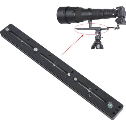 35cm Quick Release Plate QS-350 for Tripod Ball Head / iShoot Double-faced Clamp IS-SJZ50 / Telephoto Zoom Lens Support IS-TB01