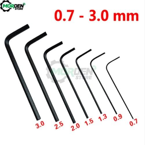 7Pcs/Lot 0.7mm-3mm Mini Hexagon Hex Allen Key DIY Kit Wrench Screwdriver Tool Kit