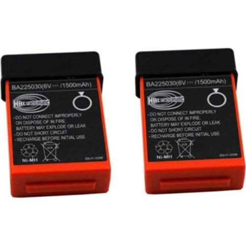 2pcs 6V / 1500mAh battery for remote control of pump truck BA225030 Ni-MH battery for HBC remote control