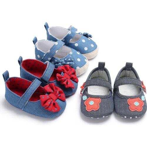 Childrens dot butterfly baby girl casual fashion shoes
