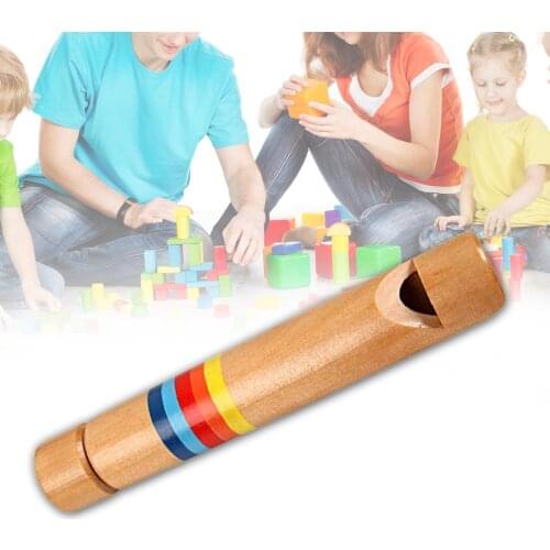 Kids Slide Wooden Cute Flutes Whistle Musical Instrument Early Music Development Education Parent-child Interactive Game Toys