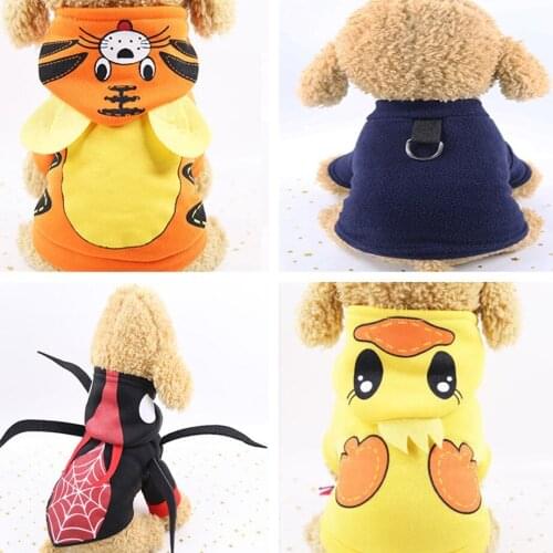 Halloween Pet Clothes Pumpkin Lamp Hoodie for Dogs Cat Funny Coats Pet Cotton Clothing Puppy Dog Hoodies Holiday Pet Products