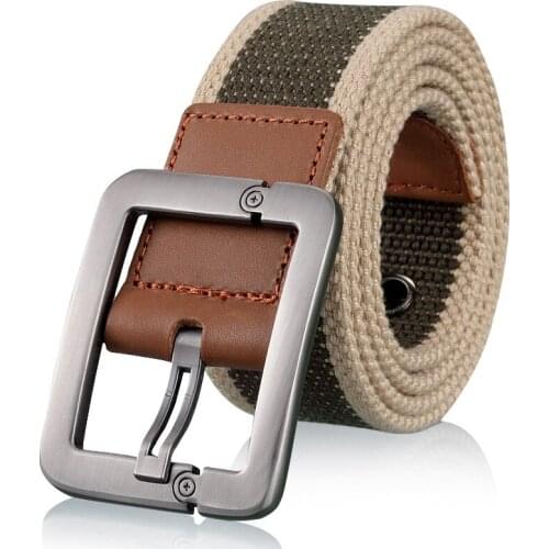 Men and women unisex canvas belt leisure business jeans belt youth students Korean version cummerbunds
