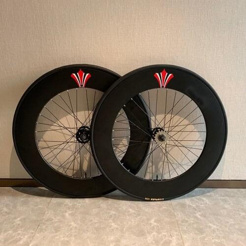 Fixed Gear Wheelset 70mm Height Aluminum Alloy Flip-flop Wheel Road Bike Fixie Bicycle With Tires Cycling Cycle Accessories