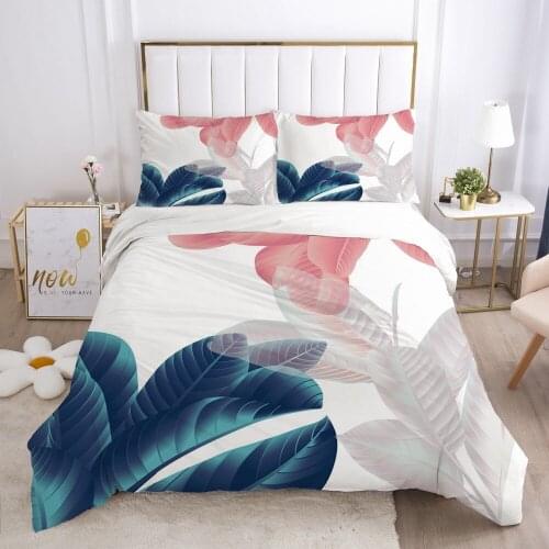 3D Bedding Sets Quilt Covers Pillow Shams Duvet Cover Sets Bedclothes Bed Linens King Queen Full Simple Flower Home Textile