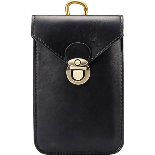 Dual Pouch Hook Loop Waist Belt Leather Phone Case For Huawei Honor Play 8A 8X Note 10 8C 9N 9I 8 9 10 Lite 7X 6A 7A 7C 6X 7S 5X