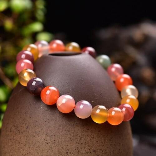 Crystal natural crystal candy color salt source bracelet single Circle Bracelet manufacturer direct sales