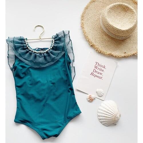 Summer Baby Girls Bathing Swimwear Kids Sleeveless Backless Swimsuits Fashion Toddler One-Piece Beachwear