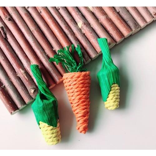 Pack of 3 Small Animal Chews Toys Rabbit Hamster Dwarf Rabbit Toy Dwarf Rabbit Toy Hamster Toy 1 Set