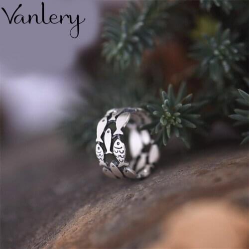 New Trendy Charm Fish Rings For Women Men Boho Knuckle Party Rings Punk Cocktail Jewelry Girls Gift anillos 2021