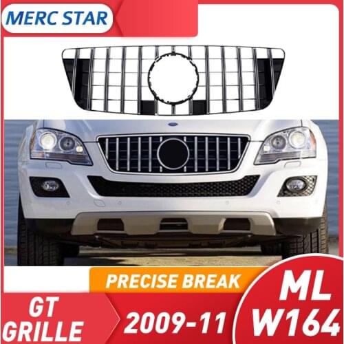 Front Grill suitable for CLASS ML W164 X164, GRILLE GT R 2009-11 ML320 ML300 ML400 ML500 without emblem