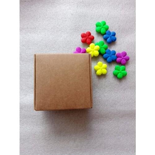 100pcs DIY Kraft Paper Box Gift Boxes For Wedding Favors Birthday Candy Cookies Christmas Jewelry package boxes Party Supplies