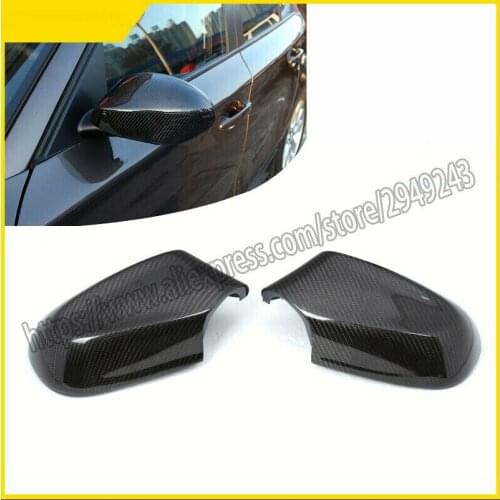 Fit For BMW 1 Series E87 E81 E82 E88 2009 2010 2011 2PCS/set Carbon Fiber CF Door Side Mirror Covers