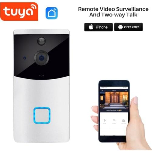 REDEAGLE 1080P WiFi Video Doorbell Two Way Audio PIR Motion Detection Wireless Home Security Access Control Smart Life APP
